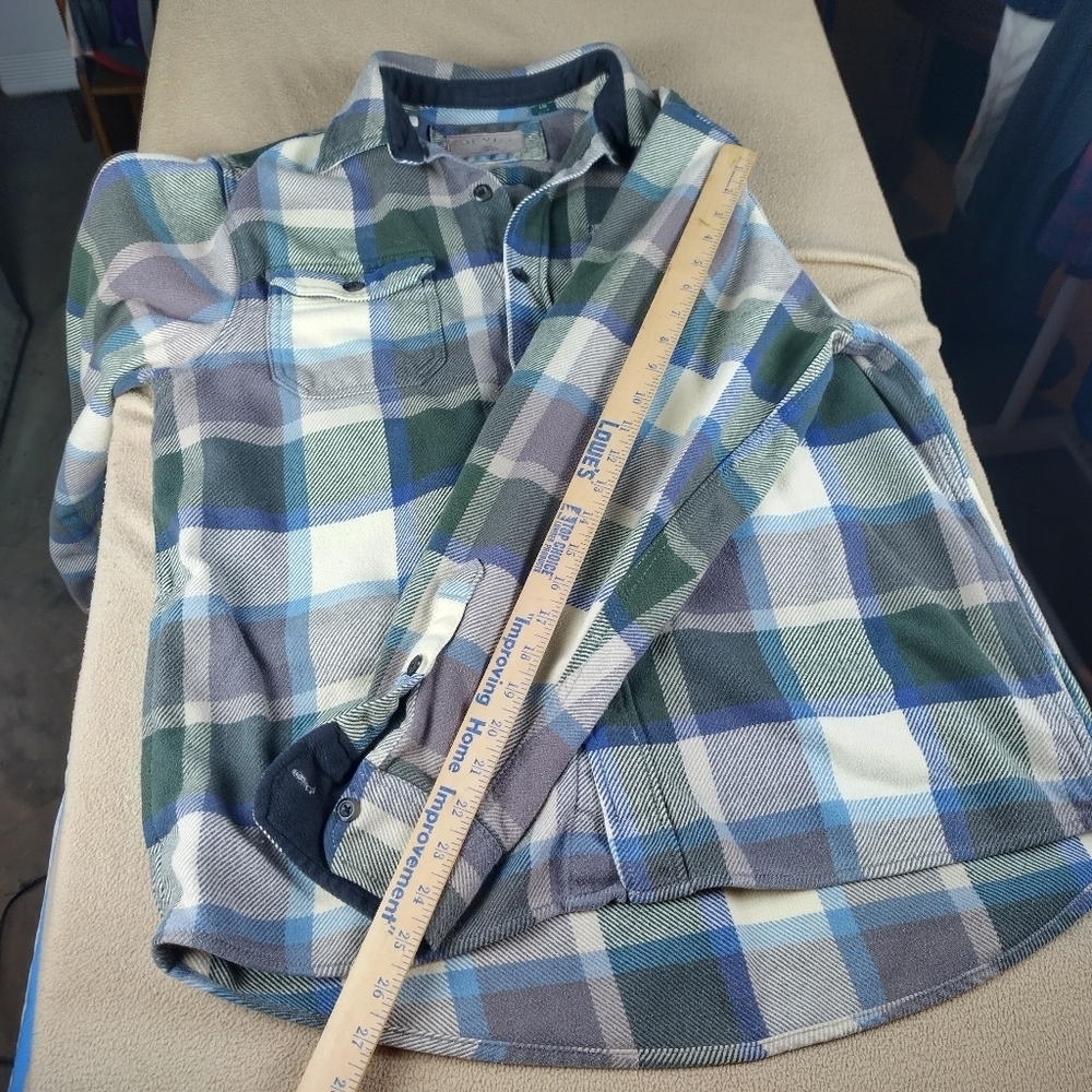 Orvis Men's Size Large Thermal Flannel Shirt Outdoor Cabin Wear - Picture 10 of 10